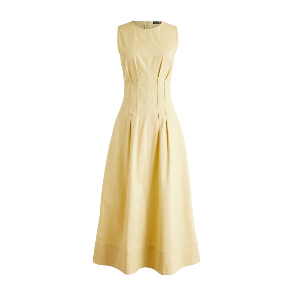 J. Crew Pintuck Midi Dress